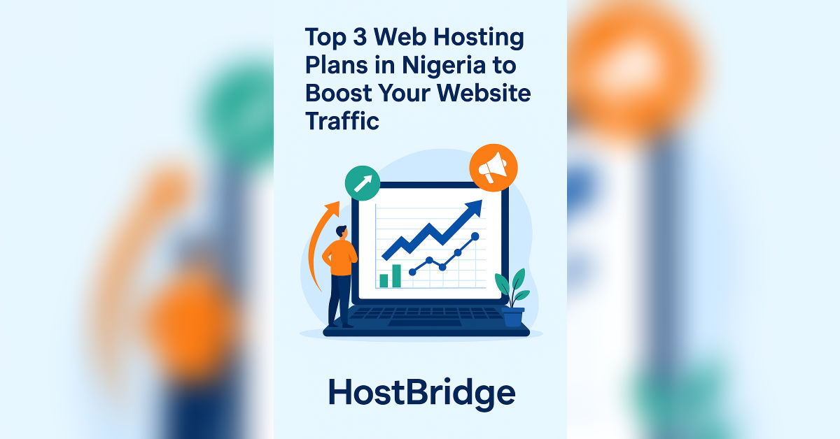 Illustration of Nigerian website owners choosing top web hosting plans to boost traffic