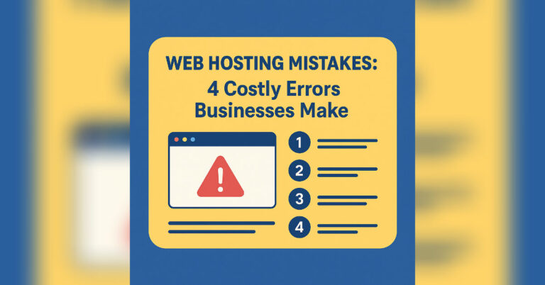 Image of a business team analyzing web hosting issues